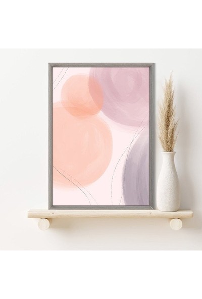 Soft Tonlar Soyut 3 Çerçeve ve Poster - SO1131