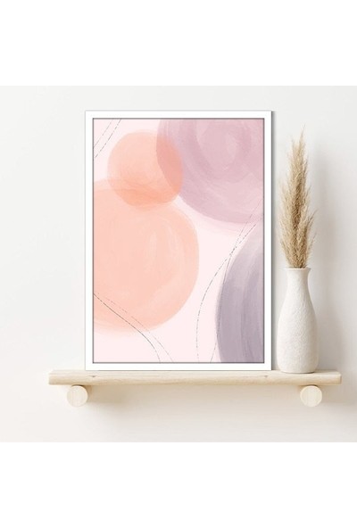 Soft Tonlar Soyut 3 Çerçeve ve Poster - SO1131