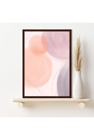 Soft Tonlar Soyut 3 Çerçeve ve Poster - SO1131