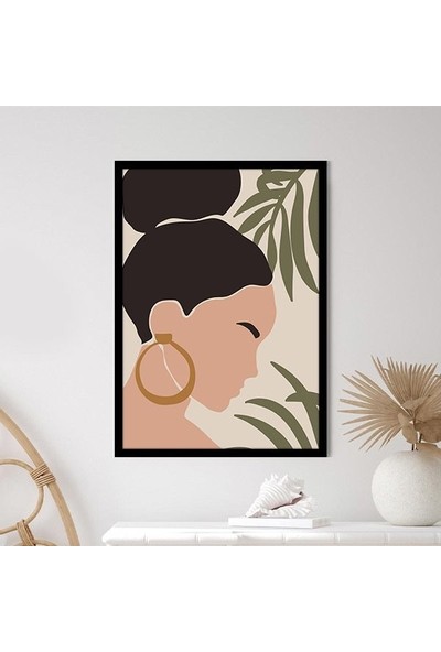 Bitkiler ve Kadın 5 Çerçeve ve Poster - IL1088