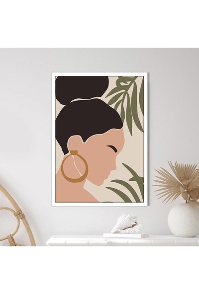 Bitkiler ve Kadın 5 Çerçeve ve Poster - IL1088