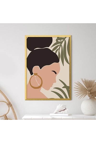 Bitkiler ve Kadın 5 Çerçeve ve Poster - IL1088