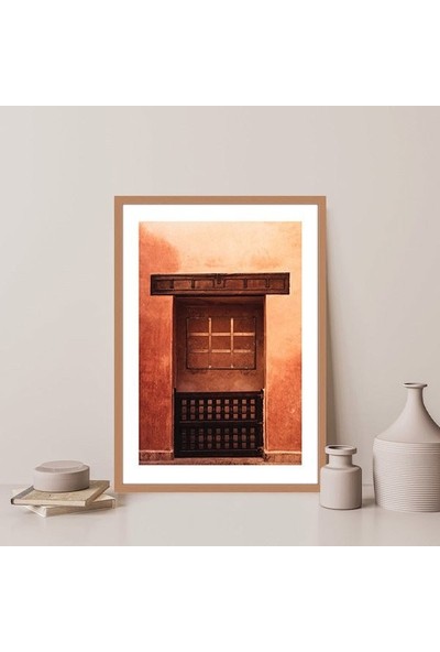Turuncu Kapı 4 Çerçeve ve Poster -  M1057