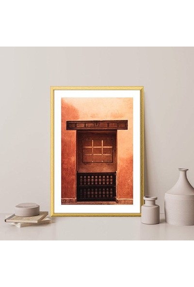 Turuncu Kapı 4 Çerçeve ve Poster -  M1057