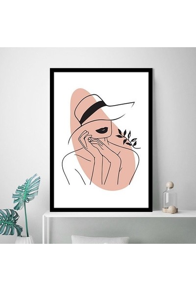 Çiçek ve Kadın 1 Çerçeve ve Poster - MD1033