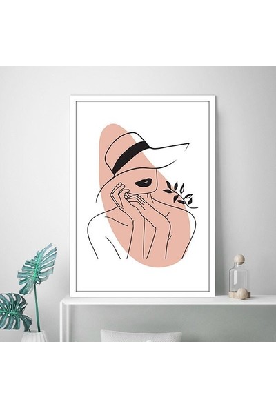 Çiçek ve Kadın 1 Çerçeve ve Poster - MD1033