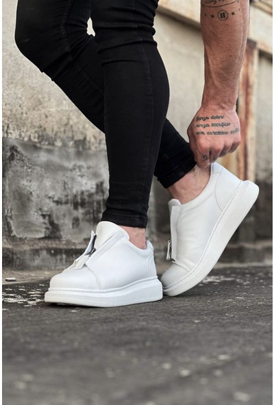 Wagoon WG010 Beyaz Cilt Erkek Casual Ayakkabı