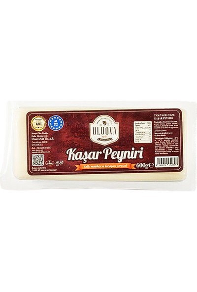 Uluova Kaşar Peyniri (600 G) X8 Paket