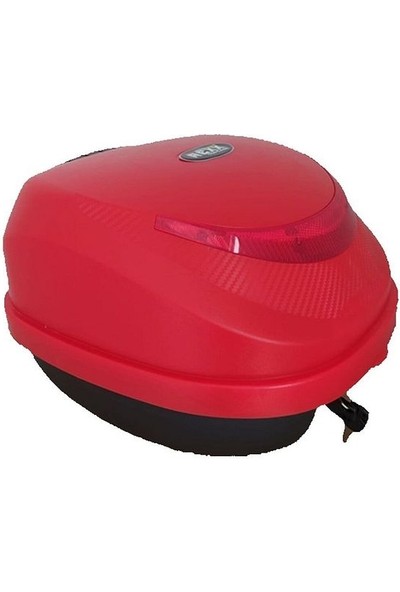 Aras Moto Rexx Motosiklet Arka Çanta 32LT Kırmızı Topcase Arasmoto