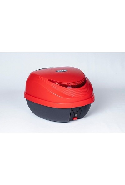 Aras Moto Rexx Motosiklet Arka Çanta 32LT Kırmızı Topcase Arasmoto