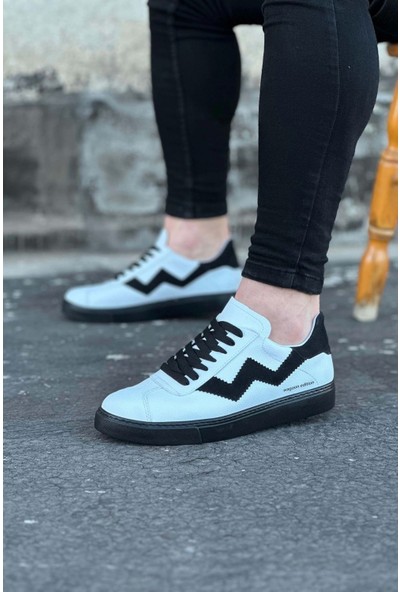 Wagoon WG160 Beyaz Siyah Erkek Casual Ayakkabı