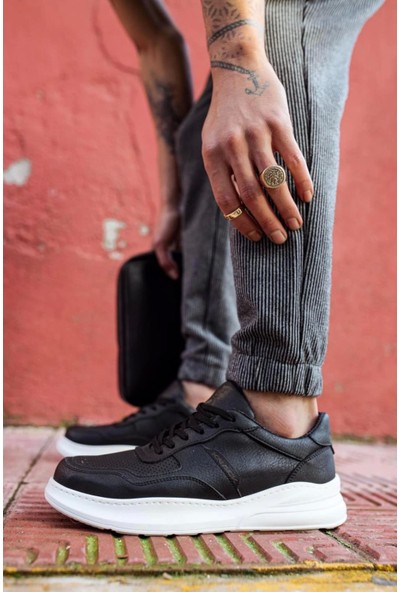 Aradım Taradım Knack Günlük Ayakkabı 707 Siyah (Beyaz Taban)