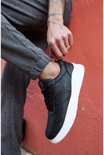 Aradım Taradım Knack Günlük Ayakkabı 707 Siyah (Beyaz Taban)