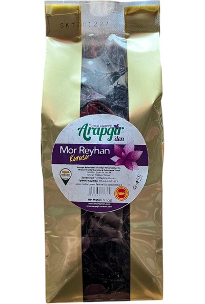 Arapgir Mor Reyhanı Demleme Mor Reyhan Kurusu 30 gr
