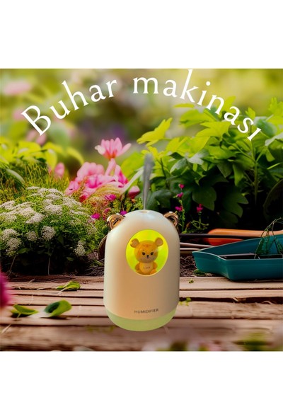Arabasına Aşıklar Kulübü Işık Görselli Aromaterapi Buhar Makinası (Içine Kokulu Yağ Kullanabilirsiniz)