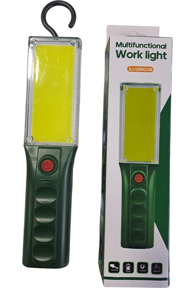 Aral Teknoloji LED Çalışma Işığı, Beyaz Işık, Cob LED Boncukları, USB ile Şarj Edilebilir