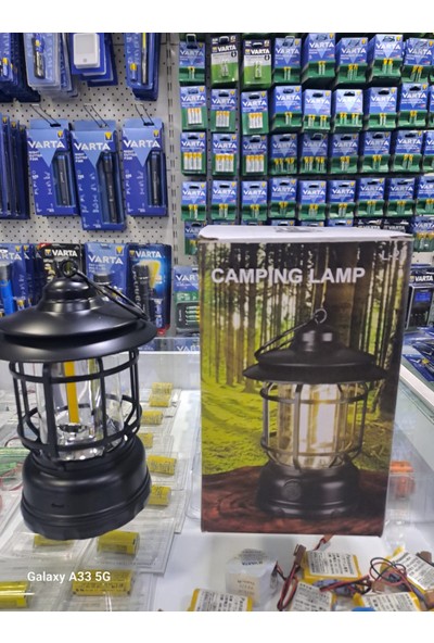 Aral Teknoloji Kamp Feneri Şarj Edilebilir, Döner Dimmer'lı Pil ile Çalışan Işıklar, Vintage Cob Taşınabilir Su Geçirmez Asılı Çadır Lambası, Yürüyüş, Balık Tutma, Elektrik Kesintileri Için,
