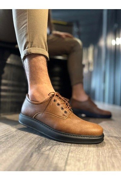 Aradım Taradım Knack Klasik Erkek Ayakkabı 001 Taba (Siyah Taban)