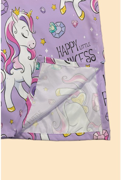 Arancione Co. Happy Unicorn Su Geçirmez, Yer/mama Sandalyesi Altı, Aktivite, Yemek ve Oyun Örtüsü
