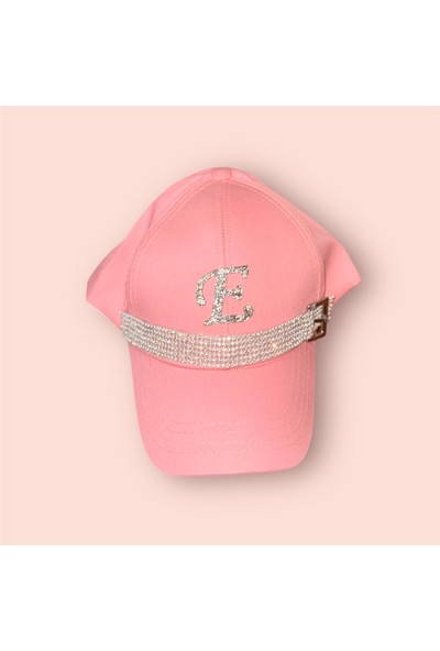 Pembe Taşlı Harfli Şapka (Istediğiniz Harfi Mesaj Atın,her Harf Mevcut)