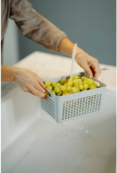 Arar Home Gri 3'lü 9 Litre Dolap Içi Organizer Düzenleyici