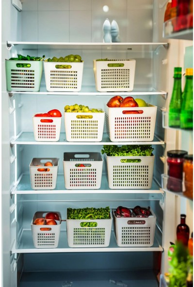 Arar Home Gri 3'lü 5 Litre Dolap Içi Organizer Düzenleyici