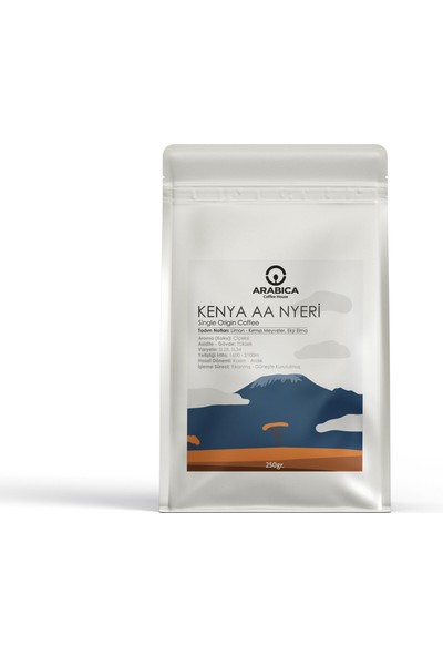Arabica Coffee House Kenya Aa Natural 250 gr