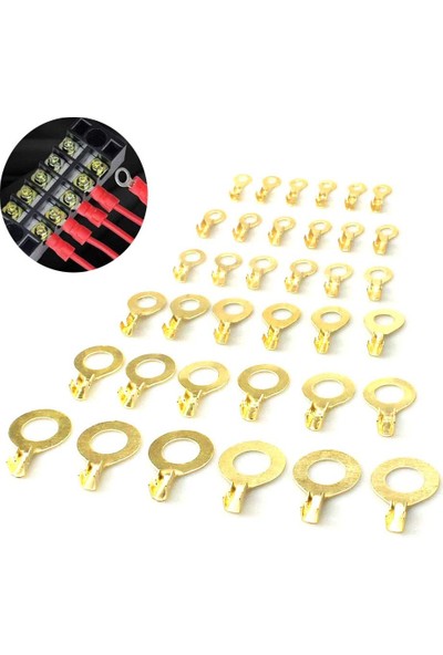 150 Parça Halka Sıkma Terminali Konnektör Kablo Pabucu Kutulu