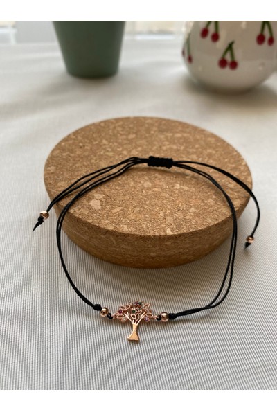 Arasera Siyah Renk Zirkon Taş Detaylı Çelik Xupıng VİP İp Bileklik