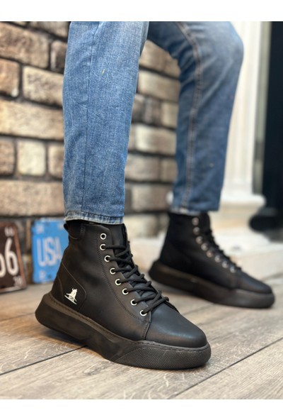 BA0155 Bağcıklı Erkek Yüksek Taban Haki Spor Bot