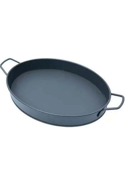 Oval Tepsi Büyük Boy Siyah