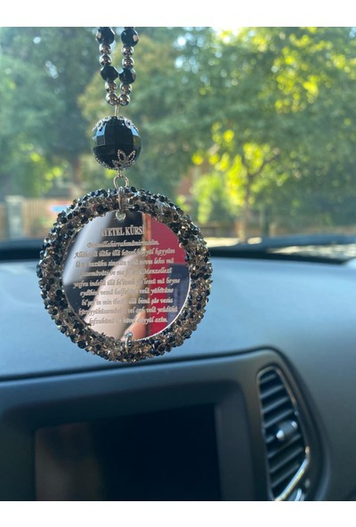 Araç Balkon Aksesuar Kristal ve Gold Detaylı Yat Aksesuarı