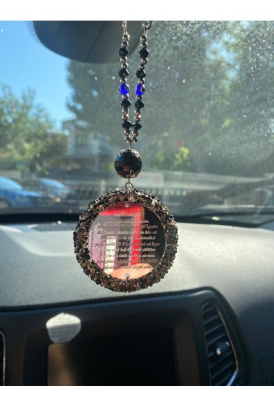 Araç Balkon Aksesuar Kristal ve Gold Detaylı Yat Aksesuarı