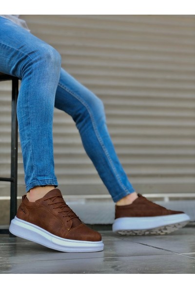 Aradım Taradım BA0548 Boa Kalın Yüksek Taban Siyah Bağcıklı Spor Erkek Ayakkabı