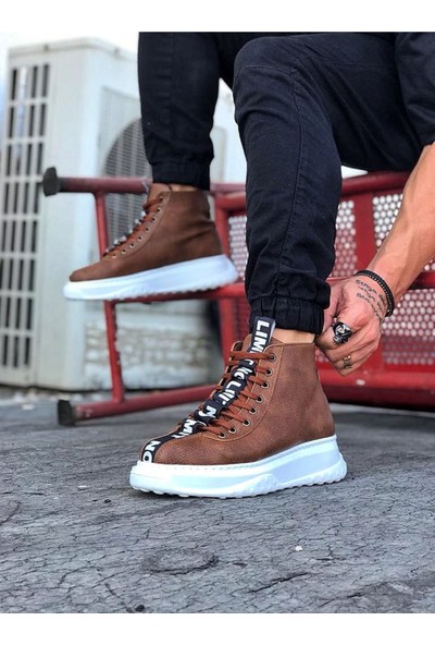 Aradım Taradım Wagoon WG03 Taba Kömür Erkek Yarım Bilek Bot