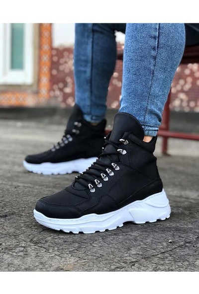 Wagoon WG07 Sarı-Siyah Renk Uzun Bağcıklı  Bot