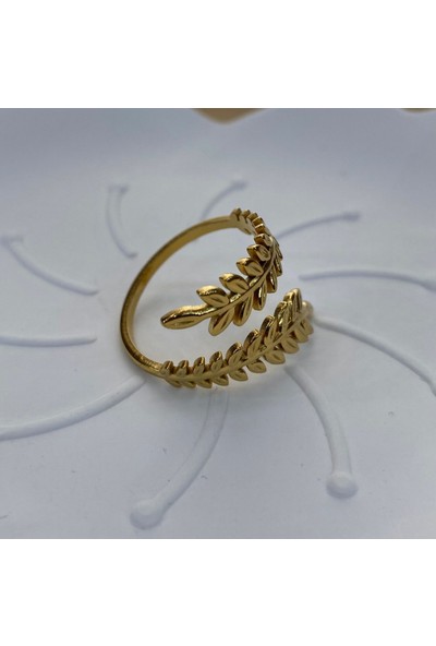 Arasera Çelik Gold Renk Ayarlanabilir Yüzük