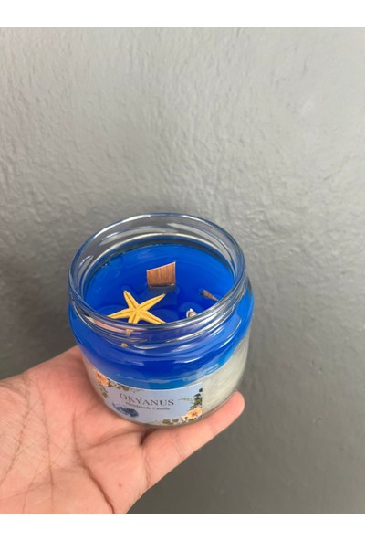 ARALMİNİ Terapi ve Çakra Mum Okyanus Deniz Temalı ve Rituel Mum Kokulu Mum