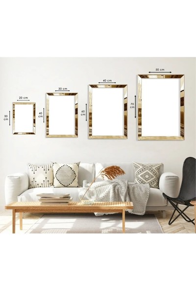 AR AJANS KANVAS TABLO Allah ve Hz Muhammed Dini Islami Gold Pleksi Çerçeveli Kenar 3'lü Mdf Tablo