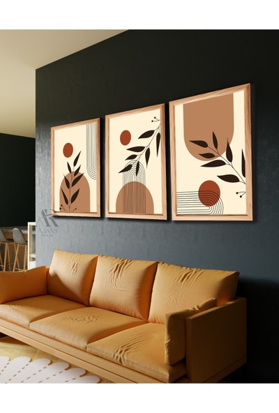 AR AJANS KANVAS TABLO Bohem Minimalizm Soyut Tasarım Dekoratif Mdf Tablo