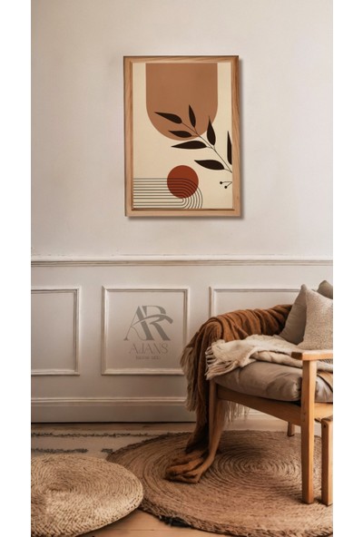 AR AJANS KANVAS TABLO Bohem Minimalizm Soyut Tasarım Dekoratif Mdf Tablo