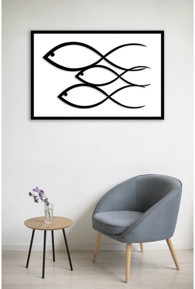 AR AJANS KANVAS TABLO Balık Sanatı Dekorartif Mdf Tablo