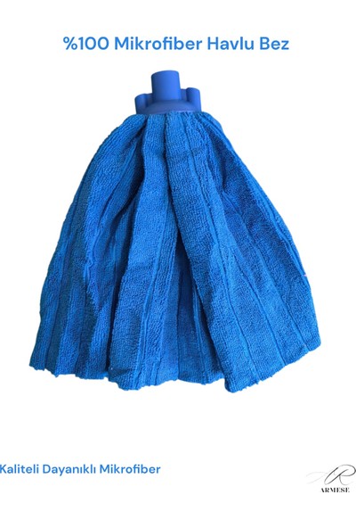 Ar Armese Premium Havlu Yedek Mop 2'li Set %100 Mikrofiber Mop Bez Yenilenen ve Güçlü Başlık Ithal Kumaş