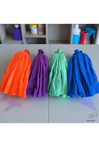 Ar Armese Premium Havlu Yedek Mop 2'li Set %100 Mikrofiber Mop Bez Yenilenen ve Güçlü Başlık Ithal Kumaş
