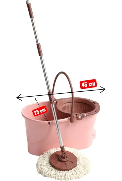 Ar Armese Yeni Nesil Paspas ve Mop Seti Mikrofiber,otomatik ,pembe