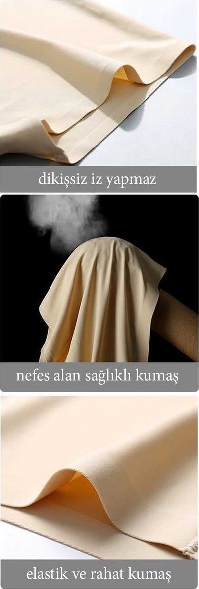 Royaleks 3 Adet Kadın Dikişsiz Görünmez Iz Yapmaz Mini Şort Boxer Siyah - L görsel 3