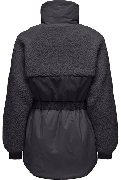 Only Onlarıanna Padded Mıx Teddy Jacket Kadın Krem Renk Uzun Kol Günlük Stil görsel 7