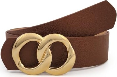 1001 Sonsuzluk Gold Tokalı Kadın Kemer 3.5 cm görsel 2