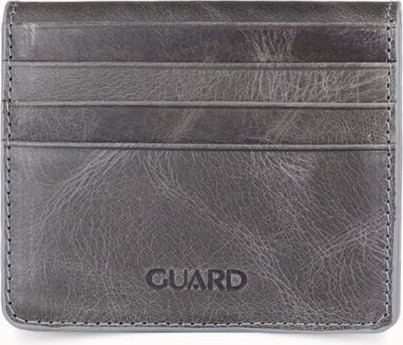 Guard Antik Gri Hakiki Deri Patlı Tasarım Ikiye Katlanır Model Kredi Kartlık // GRD260701WT1444