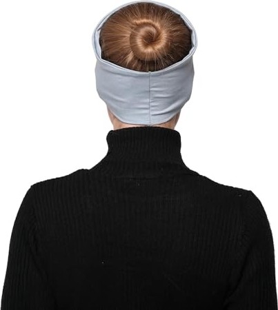 1001 Kadın Penye Dikişsiz Tesettür Bandana Bone Spor Saç Bandı görsel 5